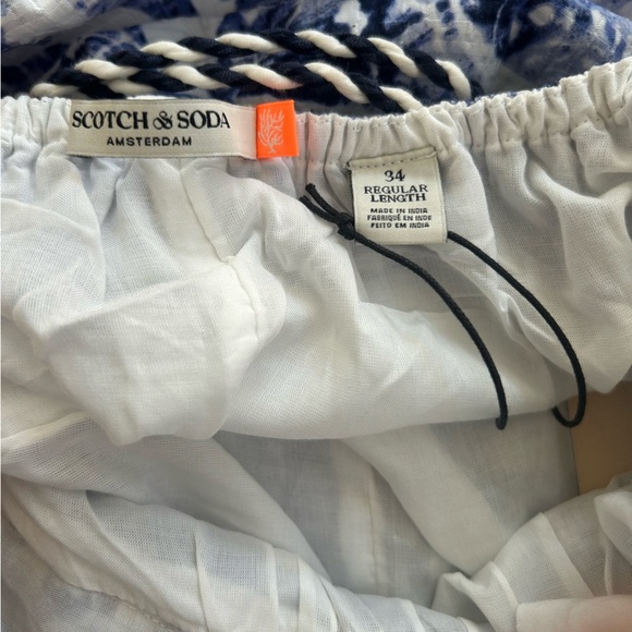 NWT Scotch and Soda Waisted Blue Maxi Dress - Picture 11 of 14